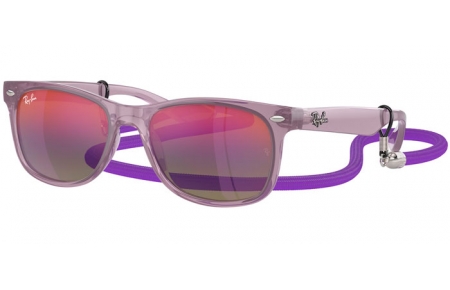 Lunettes Junior - Ray-Ban® Junior Collection - RJ9052S - 7147B1  OPAL PURPLE // GREEN BLUE MIRROR