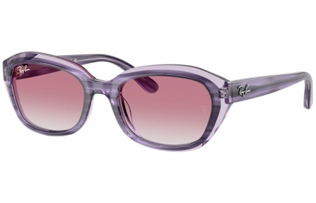 Gafas Junior - Ray-Ban® Junior Collection - RJ9081S - 71748G  STRIPED VIOLET ON TRANSPARENT VIOLET // GREY GRADIENT VIOLET