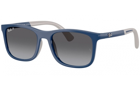 Gafas Junior - Ray-Ban® Junior Collection - RJ9084S - 7187T3  BLUE ON RUBBER GREY // BROWN GRADIENT POLARIZED