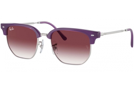 Frames Junior - Ray-Ban® Junior Collection - RJ9116S JUNIOR NEW CLUBMASTER - 713136  OPAL VIOLET ON GUNMETAL // VIOLET GRADIENT GREY