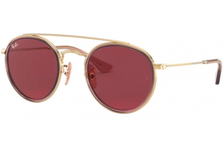 Lunettes Junior - Ray-Ban® Junior Collection - RJ9647S - 281/75 GOLD PINK // DARK VIOLET