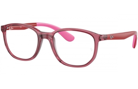 Lunettes Junior - Ray-Ban® Junior Collection - RY1619 - 3777 TRANSPARENT PINK ON RUBBER PINK
