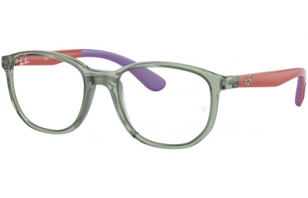 Gafas Junior - Ray-Ban® Junior Collection - RY1619 - 3922 TRANSPARENT GREEN ON RUBBER WISTERI