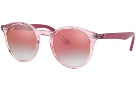 Frames Junior - Ray-Ban® Junior Collection - RJ9064S - 7052V0 TRANSPARENT PINK // RED GRADIENT MIRROR RED