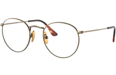 Frames - Ray-Ban® - RX8247V ROUND - 1222 DEMIGLOSS ANTIQUE GOLD