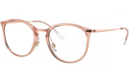Lunettes de vue - Ray-Ban® - RX7140 - 8124 TRANSPARENT LIGHT BROWN