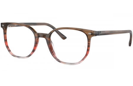 Monturas - Ray-Ban® - RX5397 ELLIOT - 8251  STRIPED BROWN AND RED