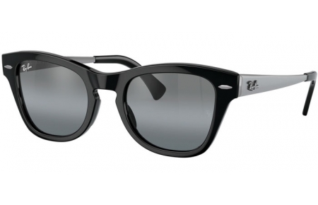 Lunettes de soleil - Ray-Ban® - Ray-Ban® RB0707SM - 901/G6 BLACK // BLUE VINTAGE