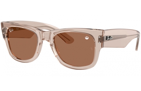 Gafas de Sol - Ray-Ban® - Ray-Ban® RB0840S MEGA WAYFARER - 68701A  TRANSPARENT LIGHT BROWN // BROWN