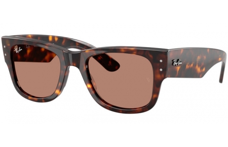 Lunettes de soleil - Ray-Ban® - Ray-Ban® RB0840S MEGA WAYFARER - 902/1A  HAVANA // LIGHT VIOLET