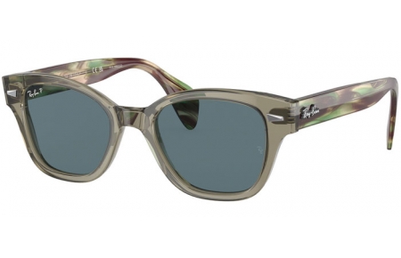 Sunglasses - Ray-Ban® - Ray-Ban® RB0880S - 66353R TRANSPARENT GREEN // DARK BLUE POLARIZED
