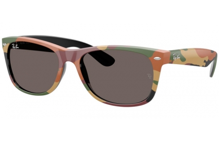 Sunglasses - Ray-Ban® - Ray-Ban® RB2132 NEW WAYFARER - 6822B1  CAMOUFLAGE GREEN // DARK GREY