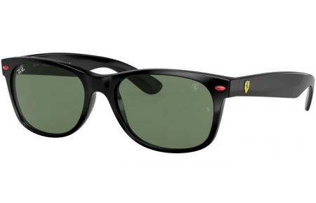 Sunglasses - Ray-Ban® - Ray-Ban® RB2132M NEW WAYFARER - F60131 BLACK // GREEN