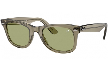 Gafas de Sol - Ray-Ban® - Ray-Ban® RB2140 ORIGINAL WAYFARER - 68694E  TRANSPARENT GREEN // BOTTLE GREEN