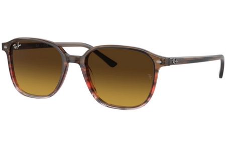 Sunglasses - Ray-Ban® - Ray-Ban® RB2193 LEONARD - 138085  BROWN AND RED STRIPED // BROWN GRADIENT