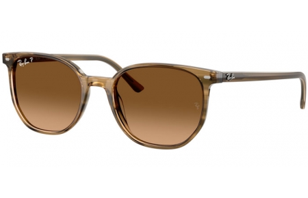 Gafas de Sol - Ray-Ban® - Ray-Ban® RB2197 ELLIOT - 1439M2  STRIPED GREEN // BROWN GRADIENT POLARIZED