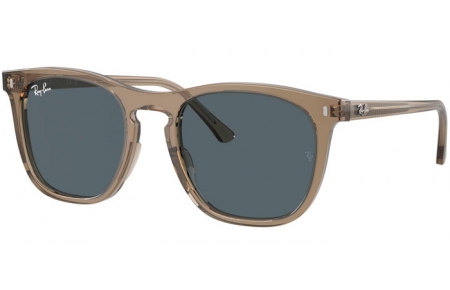 Lunettes de soleil - Ray-Ban® - Ray-Ban® RB2210 - 6765R5  TRANSPARENT BROWN // BLUE ANTIREFLECTION