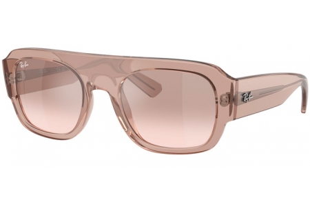 Gafas de Sol - Ray-Ban® - Ray-Ban® RB2218 - 67278Z  TRANSPARENT LIGHT BROWN // LIGHT BROWN MIRROR SILVER