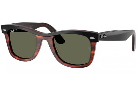 Gafas de Sol - Ray-Ban® - Ray-Ban® RB2240  WAYFARER - 144058  BLACK ON HAVANA // GREEN POLARIZED