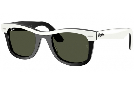 Gafas de Sol - Ray-Ban® - Ray-Ban® RB2240  WAYFARER - 144431  WHITE ON BLACK // GREEN