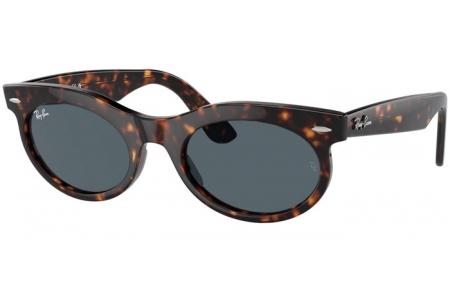 Sunglasses - Ray-Ban® - Ray-Ban® RB2242 WAYFARER OVAL - 902/R5 HAVANA // BLUE ANTIREFLECTION