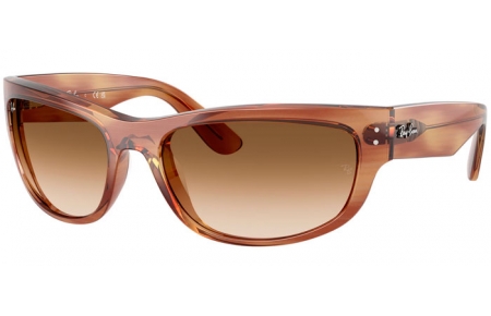 Sunglasses - Ray-Ban® - Ray-Ban® RB2289 MEGA BALORAMA - 140351  STRIPED BROWN // BROWN GRADIENT TRANSPARENT
