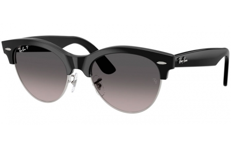 Gafas de Sol - Ray-Ban® - Ray-Ban® RB2341 CLUBMASTER WAY - 1354M3  BLACK ON SILVER // GREY GRADIENT POLARIZED