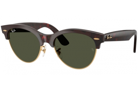 Gafas de Sol - Ray-Ban® - Ray-Ban® RB2341 CLUBMASTER WAY - 990/31  RED HAVANA ON GOLD // GREEN