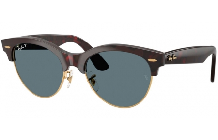 Gafas de Sol - Ray-Ban® - Ray-Ban® RB2341 CLUBMASTER WAY - 990/3R RED HAVANA ON GOLD // DARK BLUE POLARIZED