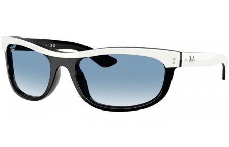 Gafas de Sol - Ray-Ban® - Ray-Ban® RB2489 BALORAMA - 14443F  WHITE ON BLACK // BLUE GRADIENT