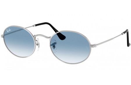 Gafas de Sol - Ray-Ban® - Ray-Ban® RB3547 OVAL - 003/3F SILVER // BLUE GRADIENT TRANSPARENT