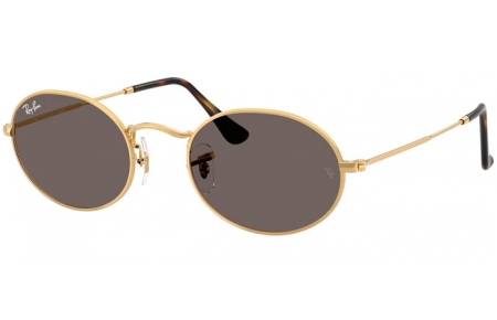 Gafas de Sol - Ray-Ban® - Ray-Ban® RB3547N OVAL - 001/B1 GOLD // DARK GREY