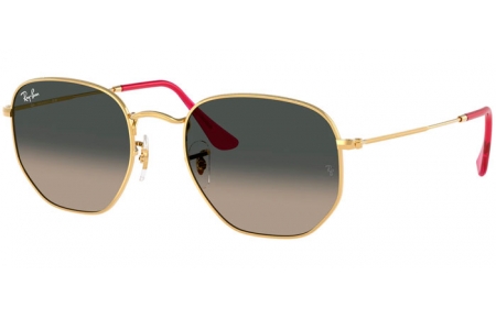 Lunettes de soleil - Ray-Ban® - Ray-Ban® RB3548N HEXAGONAL - 001/71 ARISTA GOLD // GREY GRADIENT