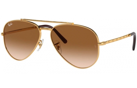 Lunettes de soleil - Ray-Ban® - Ray-Ban® RB3625 NEW AVIATOR - 001/51 GOLD // BROWN GRADIENT