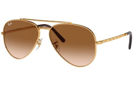 Gafas de Sol - Ray-Ban® - Ray-Ban® RB3625 NEW AVIATOR - 001/51 GOLD // BROWN GRADIENT