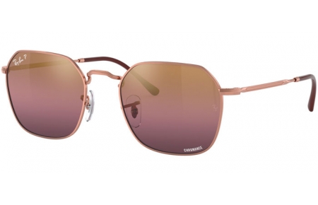 Gafas de Sol - Ray-Ban® - Ray-Ban® RB3694 JIM - 9202G9 ROSE GOLD // RED GRADIENT GOLD MIRROR POLARIZED