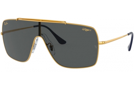 Sunglasses - Ray-Ban® - Ray-Ban® RB3697 WINGS II - 924687 GOLD // DARK GREY