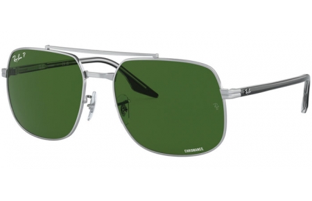 Gafas de Sol - Ray-Ban® - Ray-Ban® RB3699 - 003/P1 SILVER // DARK GREEN POLARIZED