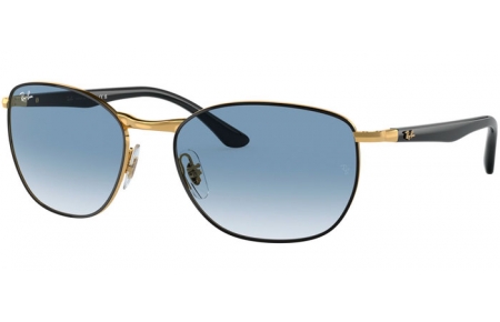 Lunettes de soleil - Ray-Ban® - Ray-Ban® RB3702 - 90003F BLACK ON GOLD // BLUE GRADIENT