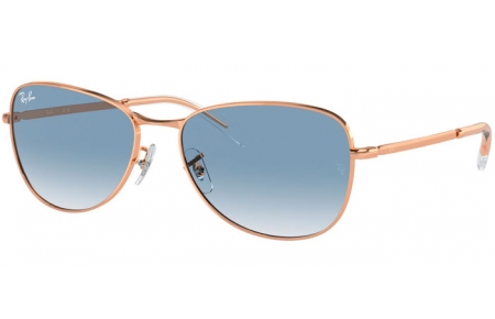Sunglasses - Ray-Ban® - Ray-Ban® RB3733 - 92023F  ROSE GOLD // BLUE GRADIENT ANTIREFLECTION