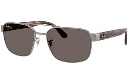 Lunettes de soleil - Ray-Ban® - Ray-Ban® RB3751  - 004/B1 GUNMETAL // DARK GREY
