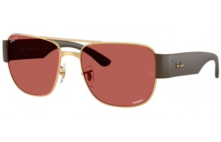 Gafas de Sol - Ray-Ban® - Ray-Ban® RB3756CH - 001/AL GOLD // WINE POLARIZED