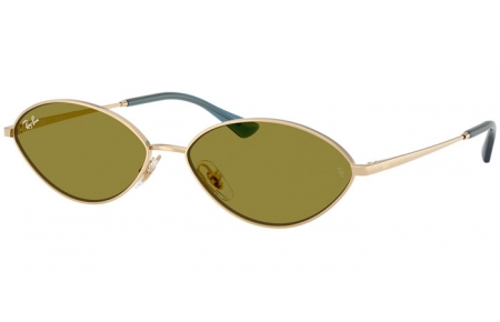 Sunglasses - Ray-Ban® - Ray-Ban® RB3757 KAI - 9213/2 PALE GOLD // GREEN