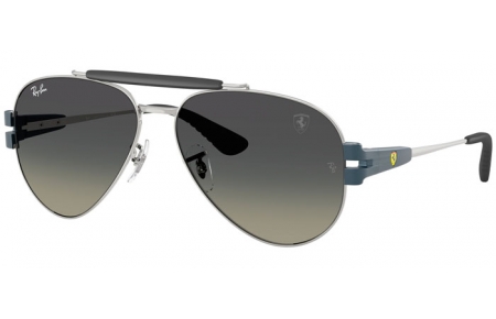 Lunettes de soleil - Ray-Ban® - Ray-Ban® RB3762M - F12311  SILVER // GREY GRADIENT