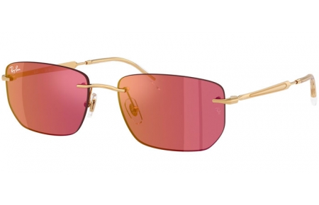 Gafas de Sol - Ray-Ban® - Ray-Ban® RB3768 - 001/D0 ARISTA GOLD // VIOLET MIRROR RED