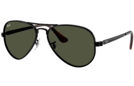 Gafas de Sol - Ray-Ban® - Ray-Ban® RB3925 AVIATOR MAX - 002/31 BLACK // GREEN