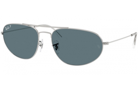 Gafas de Sol - Ray-Ban® - Ray-Ban® RB3945 - 003/3R  SILVER // DARK BLUE POLARIZED