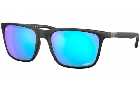 Lunettes de soleil - Ray-Ban® - Ray-Ban® RB4385 - 601SA1 BLACK // GREEN BLUE MULTILAYER ANTIREFLECTION POLARIZED