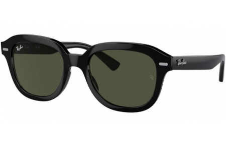 Sunglasses - Ray-Ban® - Ray-Ban® RB4398 ERIK - 901/31 BLACK // GREEN