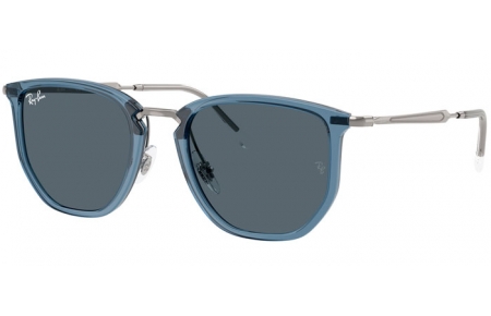 Lunettes de soleil - Ray-Ban® - Ray-Ban® RB4451 - 6803R5  TRANSPARENT BLUE // BLUE